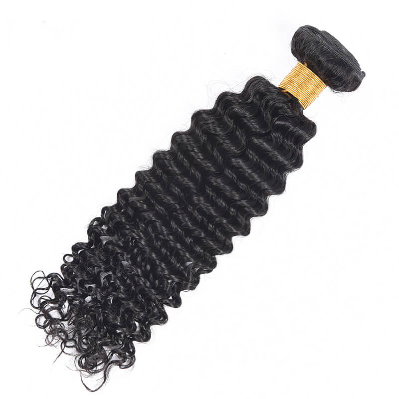 IE Hair Deep Wave Bundles with Closure Wet and Wavy Remy Human Hair 4 Bundles with Closure Mink Brazilian Hair Weave Bundles