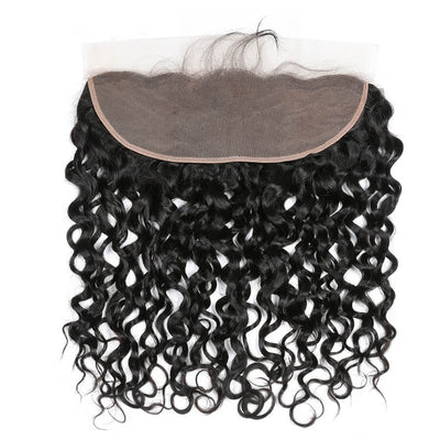 IE Hair Water Wave Bundles With Frontal Closure 13x4 Lace Frontal With Bundles Remy Brazilian Hair Weave Bundles