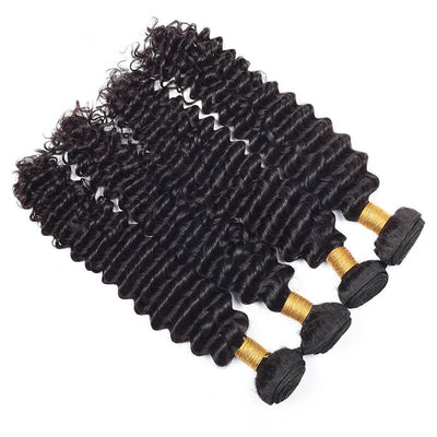 IE Hair Brazilian Deep Wave Bundles Deal Can Buy 4 Bundles 100% Virign Human Hair Extensions Brazilian Hair Bundles