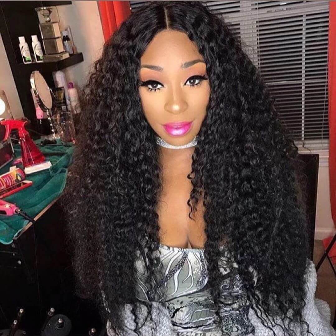 IE Hair Brazilian Curly Lace Front Human Hair Wigs With Preplucked Hairline For Black Women Full End Freeshipping Dollface