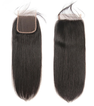 IE Virgin Human Hair Straight Hair Lace Closure Sew In