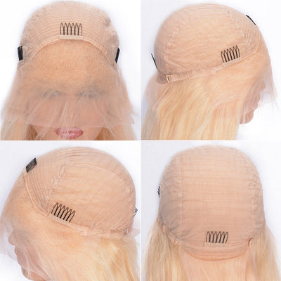 IE Hair 613 Blonde Lace Front Wig Brazilian Straight Lace Front Human Hair Wigs Pre Plucked Baby Hair