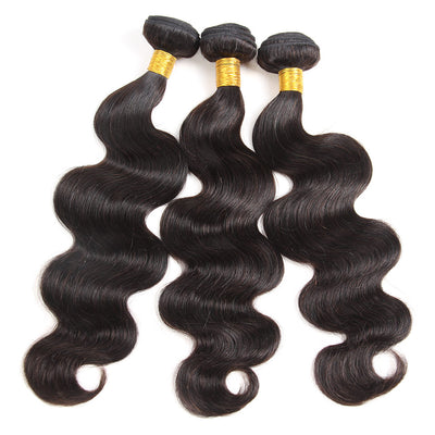 IE Hair Brazilian Body Wave Virgin Hair Bundles With Closure 4PCS Human Hair Bundles With Closure 8-26 "Virgin Hair Extension