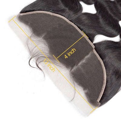 IE Hair Body Wave Frontal Closure With Baby Hair 100% Remy Human Hair 13x4 Ear To Ear Lace Frontal Closure