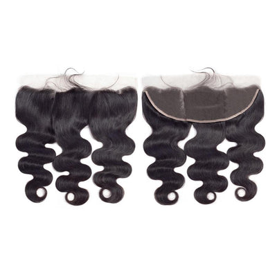 IE Hair Body Wave Frontal Closure With Baby Hair 100% Remy Human Hair 13x4 Ear To Ear Lace Frontal Closure