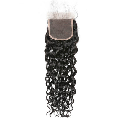 IE Hair Brazilian Virgin Hair Water Wave With 4X4 Lace Closure