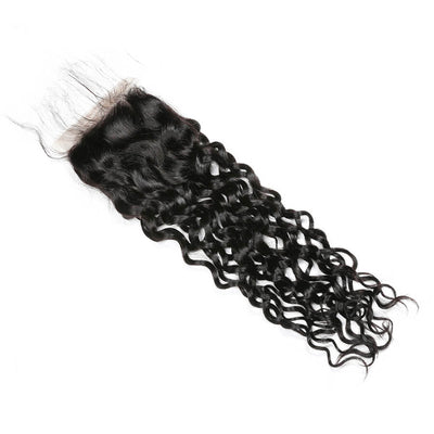 IE Hair Brazilian Virgin Hair Water Wave With 4X4 Lace Closure