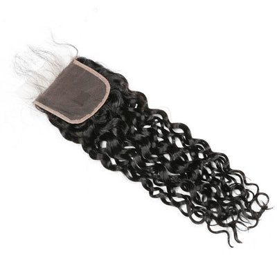 IE Hair Brazilian Virgin Hair Water Wave With 4X4 Lace Closure